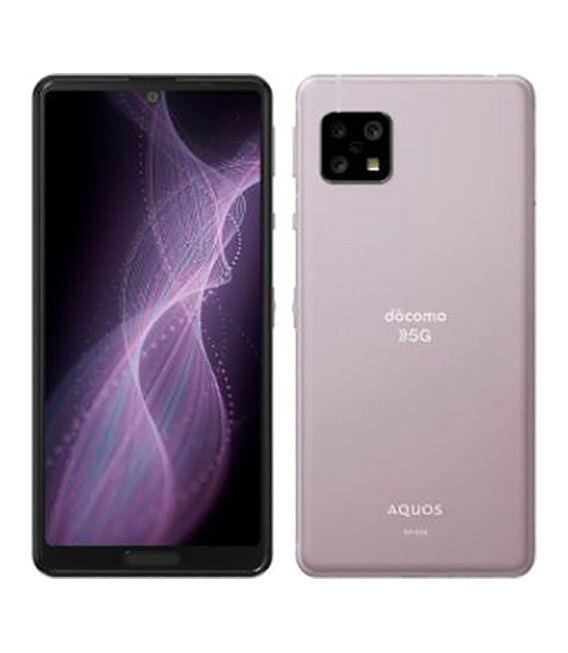 【中古】【安心保証】 AQUOS sense5G SH-53A[64GB] docomo ライラック