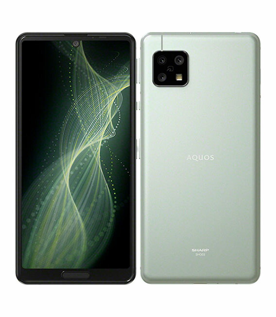 【中古】【楽になること引き受ける】 AQUOS sense5G SHG03[64GB] au オリーブしろがね色