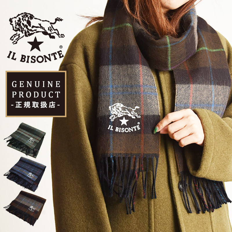 楽天市場】【SALE／10%OFF】IL BISONTE イルビゾンテ チェック ロゴ