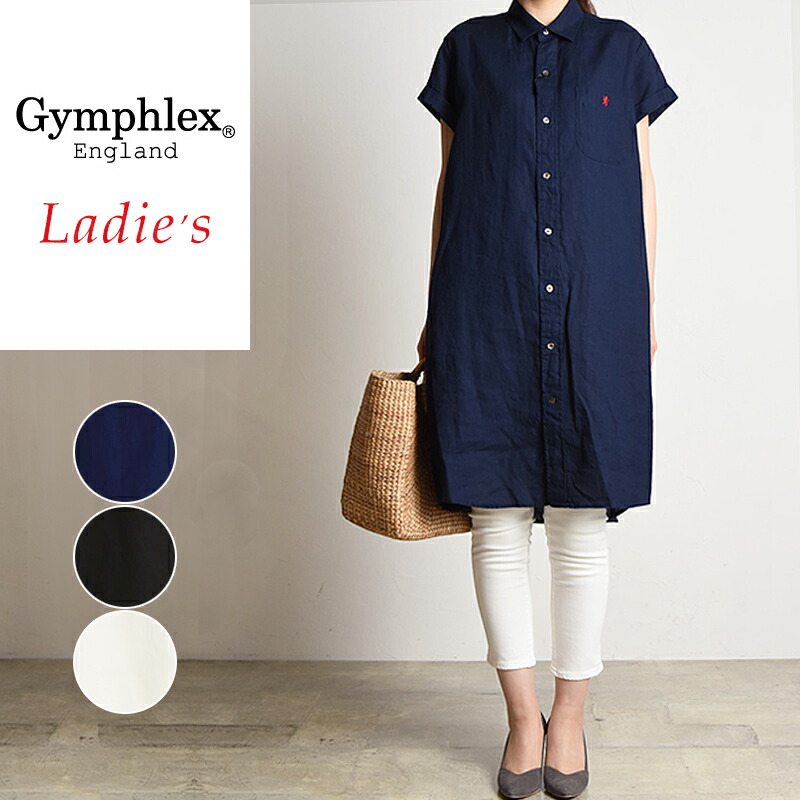 ワンピース 正規取扱店 ワンピース 21春夏新作 リネンシャツ 半袖 ワンピース ジムフレックス レディース ワンピ Style 送料無料 Gymphlex チュニックシャツ J 1098kls Geo リネン 21春夏新作 チュニック ジェオスタイル ジムフレックス ジムフレ 半袖シャツ