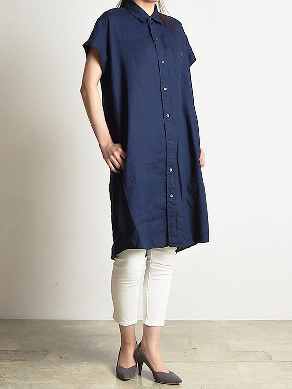 ワンピース 正規取扱店 ワンピース 21春夏新作 リネンシャツ 半袖 ワンピース ジムフレックス レディース ワンピ Style 送料無料 Gymphlex チュニックシャツ J 1098kls Geo リネン 21春夏新作 チュニック ジェオスタイル ジムフレックス ジムフレ 半袖シャツ