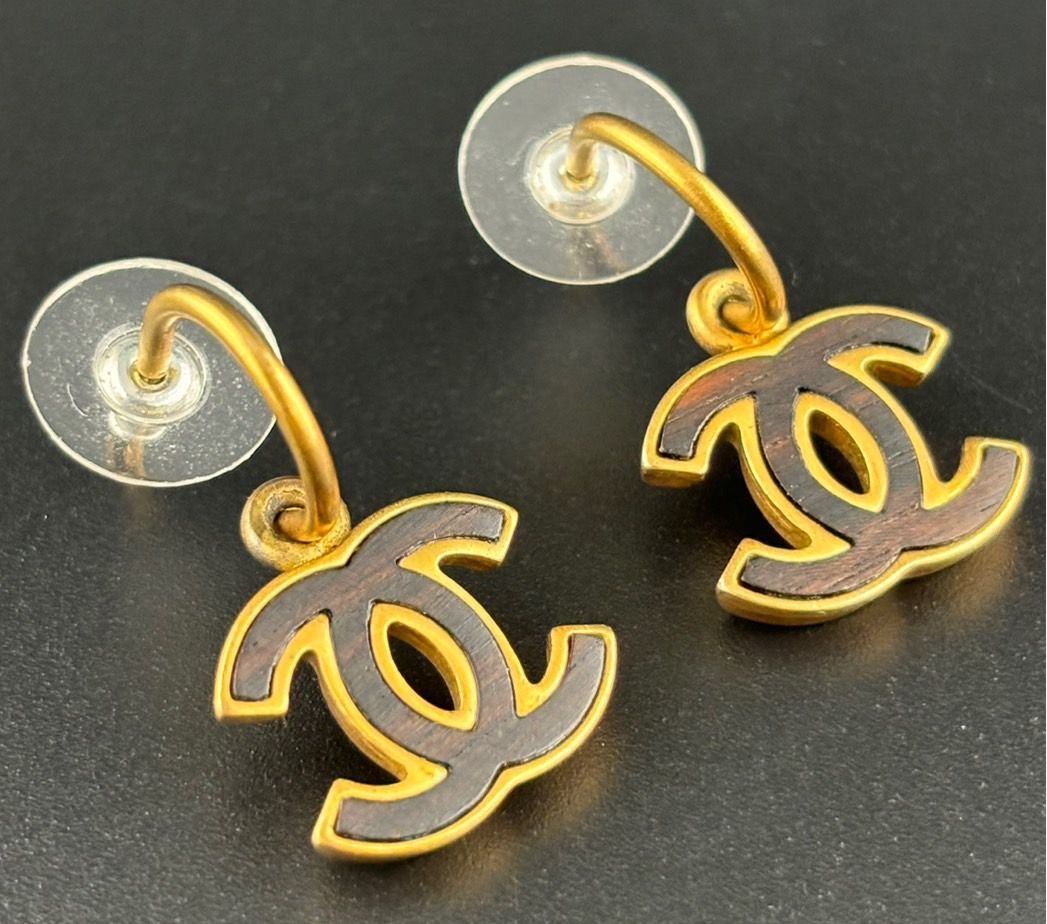 シャネル　CHANEL　ピアス　ココマーク　マトラッセ　ヴィンテージ　GP　美品 CHANEL(シャネル) Coco Mark Pierced Earrings ヴィンテージ