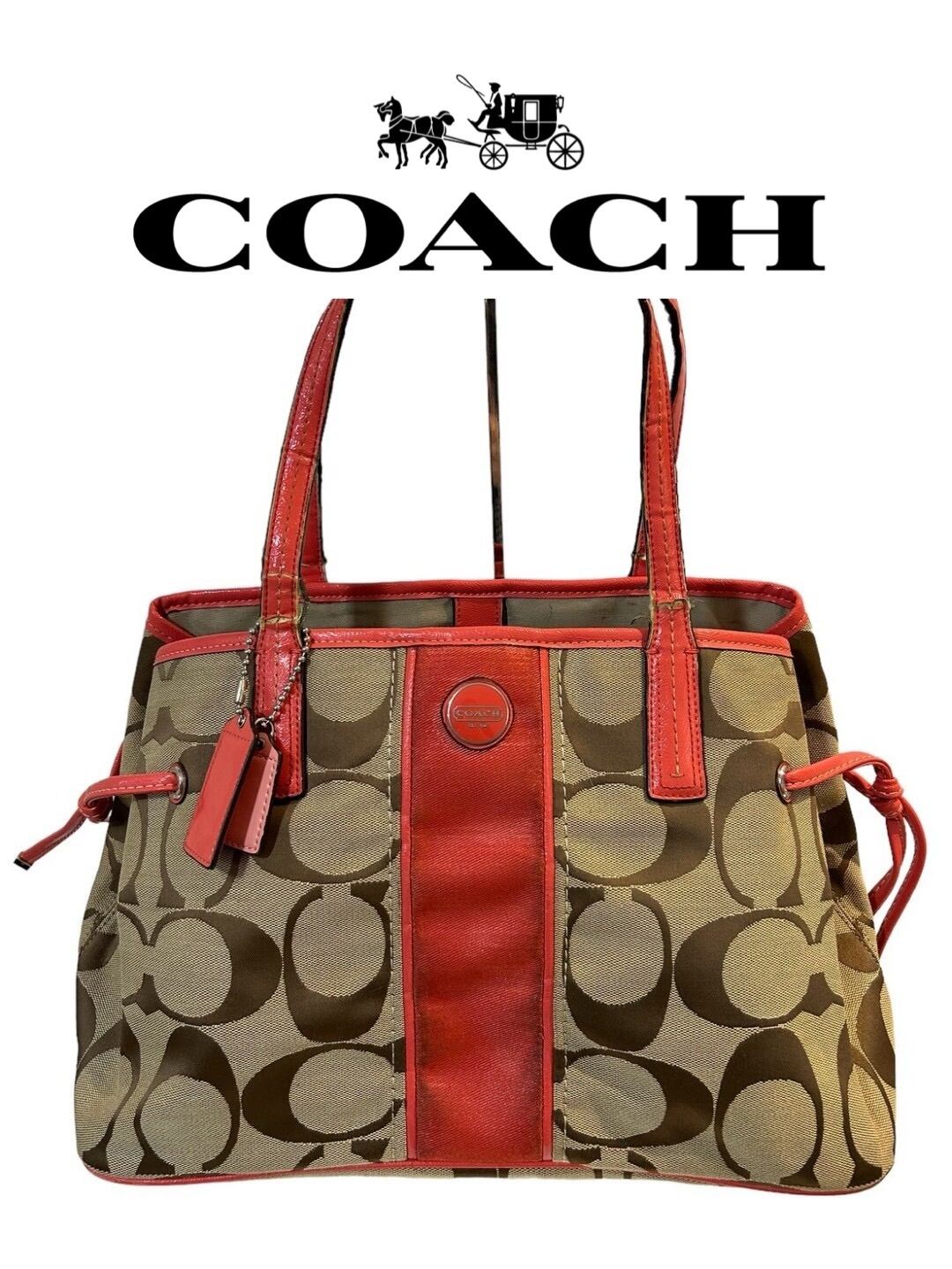 ＊　COACH シグネチャー　リバーシブル　ショルダーバッグ　F59534 COACH コーチ バッグ ショルダーバッグ 斜めがけ リバーシブル