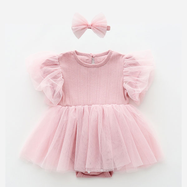 ベビーワンピースチュール607080、ドレス、ワンピース、ベビー服、ベビー、赤ちゃん、服