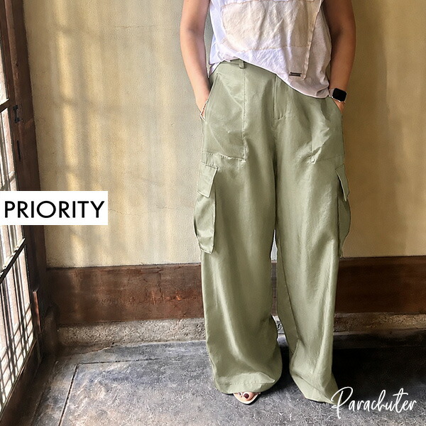 【PRIORITY】プライオリティ シルキーワークパンツ　P62071LI　人気 30代 40代 50代 60代 プライオリティー セレクトショップ パラシューター 公式 オンラインショップ 正規取扱店｜セレクトショップ Parachuter