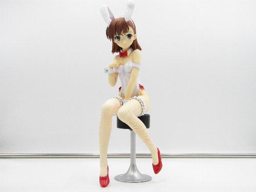【中古】とある科学の超電磁砲 御坂美琴 バニーVer. (1/4スケール PVC製塗装済み完成品)　箱なし　破損あり　欠品あり