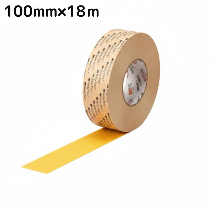 3M (TM) セーフティ・ウォーク (TM) 上滑り打ち切り磁気テープ 手合いSB YEL  100mm×18ｍ