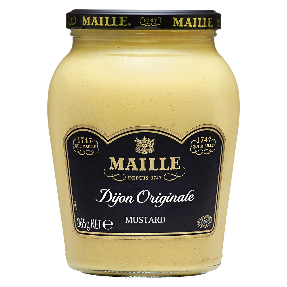 【ケース販売 12個入1ケース】S&B MAILLE マイユ ディジョン マスタード 865g 1本 洋がらし からし カラシ 芥子 マイユ 香辛料 調味料 スパイス Maille Mustard Dijon Originale