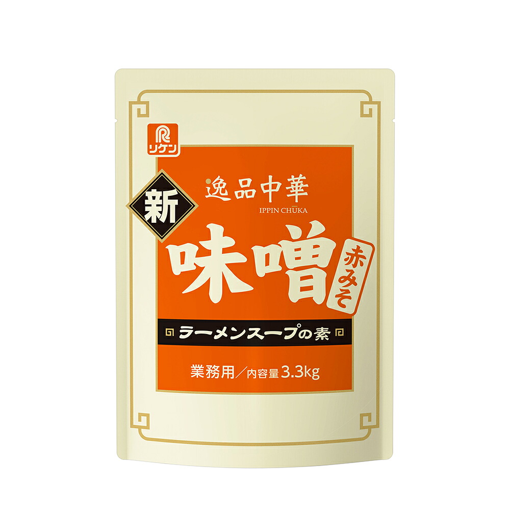 【ケース販売 4個入1ケース】リケン 逸品中華 新味噌ラーメンスープ 3.1kg 1袋