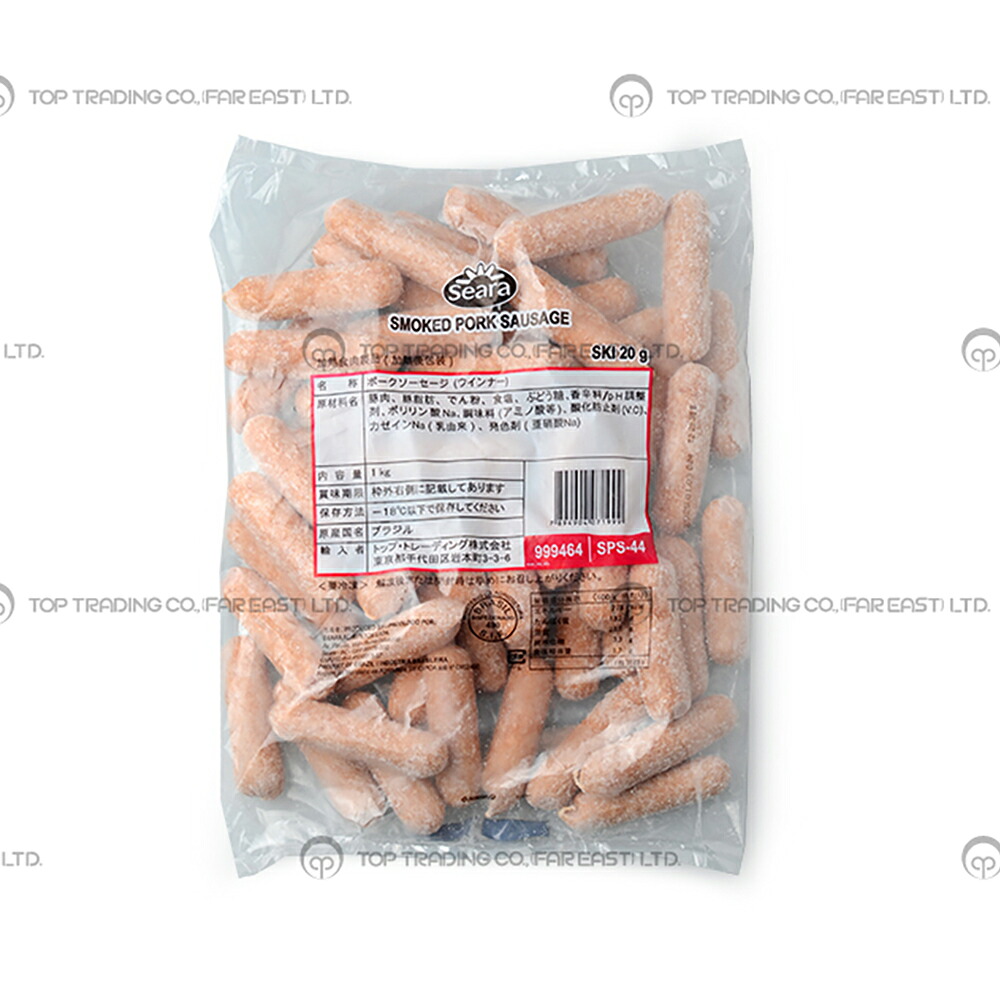 【ケース販売 10個入1ケース】ＳＥＡＲＡ オールポークウインナー20g 1kg