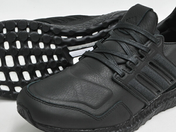 ultra boost leather shoes black