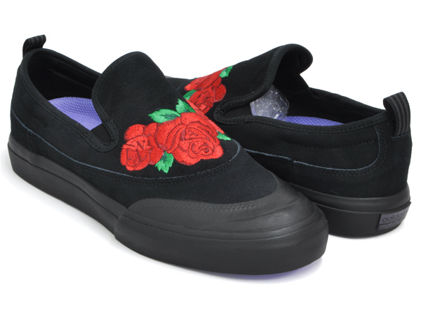 adidas matchcourt slip on black rose