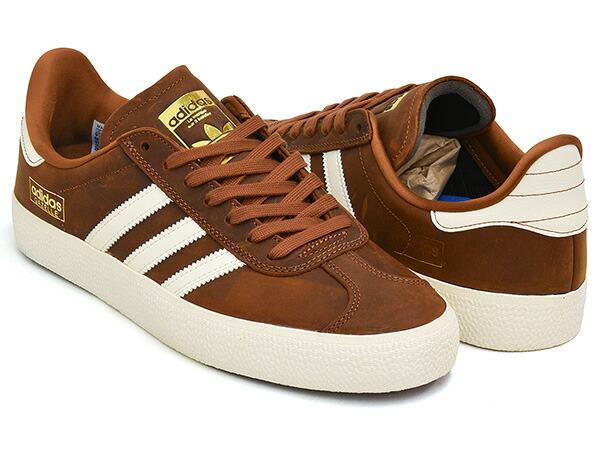 adidas Skateboarding GAZELLE ADV 【アディダス スケートボーディング ガッツレー ガゼル エーディーブイ】 【アドバンス スケートボード シューズ スケシュー テラス ファッション ブラウン】 DUBR / CWHITE / OWHITE