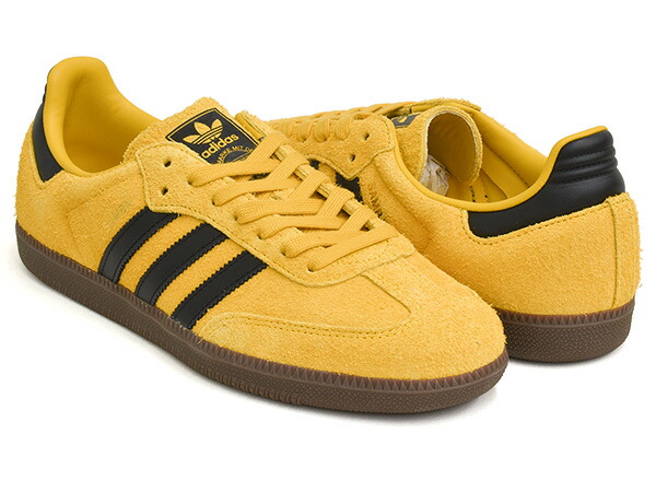 adidas SAMBA OG 【アディダス サンバ オージー】 【オリジナル テラス ファッション】 【インドア トレーニング トレーナー カジュアル メンズ ウィメンズ レディース イエロー ブラック】 EQTYEL / CBLACK / GUM5