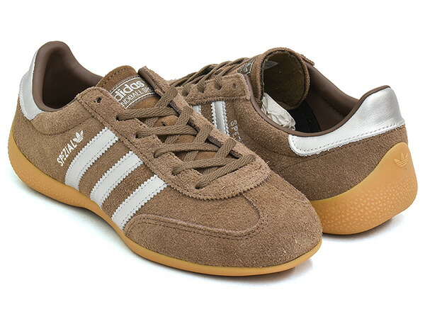 【現価格での販売は7/26 23:59まで】adidas HANDBALL SPEZIAL LO PRO W【アディダス ハンドボール スペツィアル スペシャル ロープロ ウィメンズ】【薄底 テラス ファッション トレーニング レディース ブラウン シルバー】EARSTR / SILVMT / GUM3｜ＧＥＴＴＲＹ