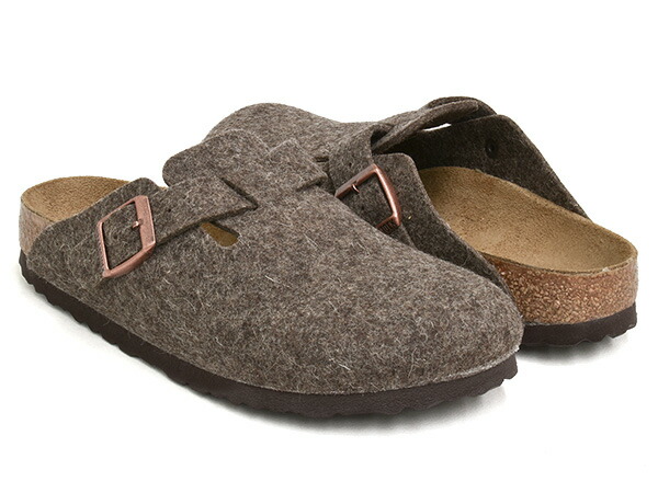 BIRKENSTOCK BOSTON 【ビルケンシュトック ボストン】 【サンダル クロッグ ビルケン レギュラー ナロー 普通幅 細幅】 【ウール フェルト カカオ ブラウン】 CACAO / FELT