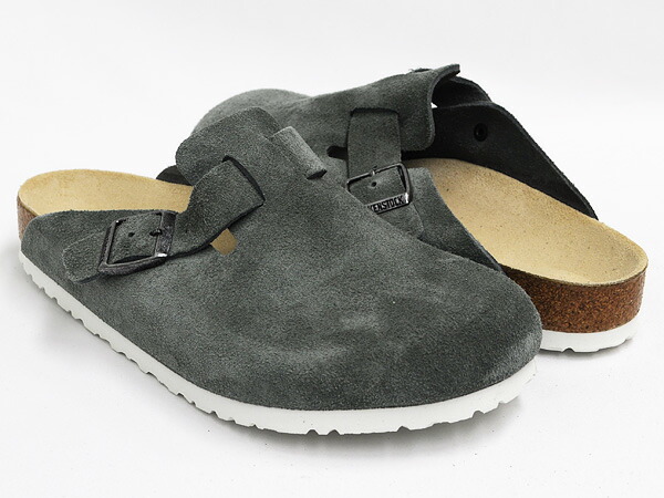 birkenstock boston blue suede