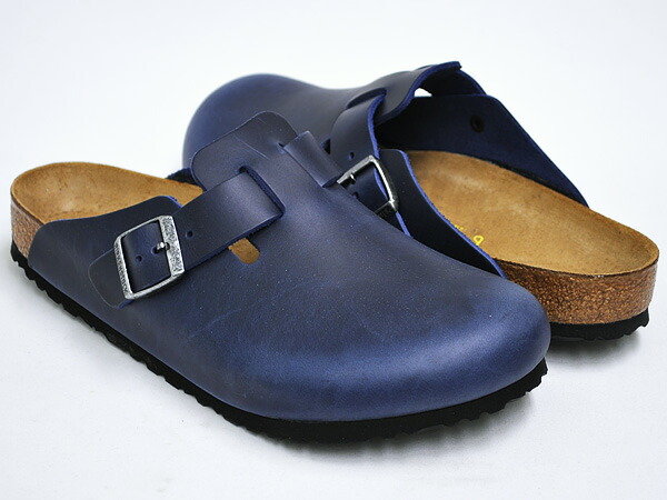 birkenstock boston blue suede