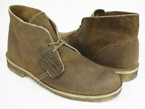 clarks distressed taupe desert boot