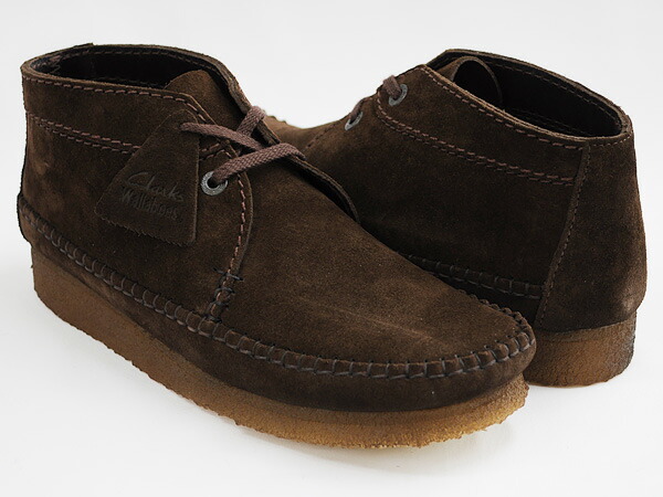 clarks weaver boot brown suede