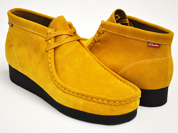 clarks mustard shoes