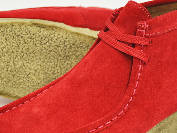 red clarks for men
