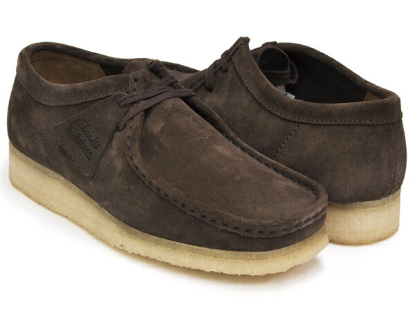 clarks wallabees dark brown