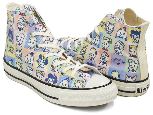 CONVERSE ALL STAR AGED PT HI / OSAMU GOODS 【コンバース オールスター エイジド ハイ】 【オサムグッズ 原田治 パターン マルチ】 MULTI (1SE930)