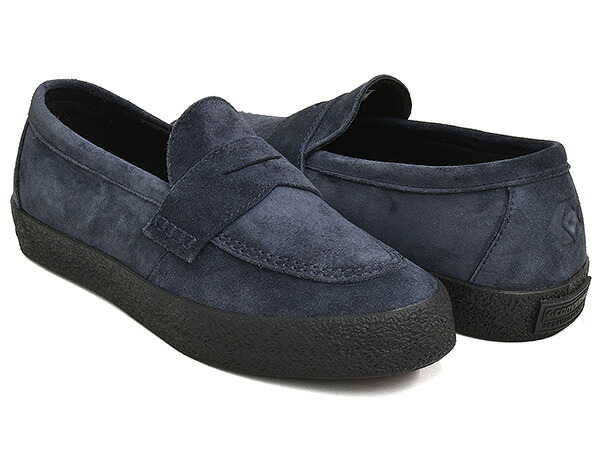 CONVERSE SKATEBOARDING CS LOAFER II SK 【コンバース スケートボーディング シーエス ローファー 2 エスケー】 【スウェード スエード スケート スケシュー ネイビー ブラック】 NAVY / BLACK (1SF040)