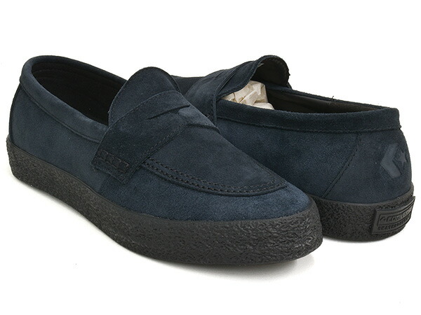 CONVERSE SKATEBOARDING CS LOAFER II SK 【コンバース スケートボーディング シーエス ローファー 2 エスケー】 【スウェード スエード スケート スケシュー ブラックモノクローム】 BLACK MONOCHROME (1SF144)