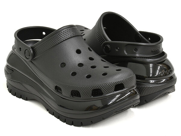 crocs CLASSIC MEGA CRUSH CLOG 【クロックス クラシック メガ クラッシュ クロッグ】 BLACK