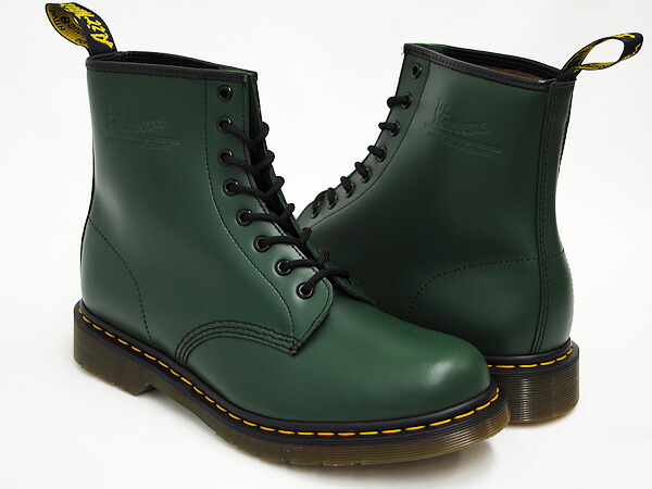 dr martens green smooth