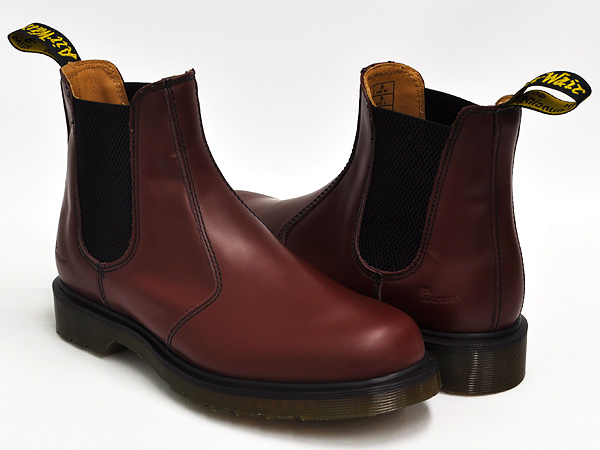 dr martens red chelsea boots