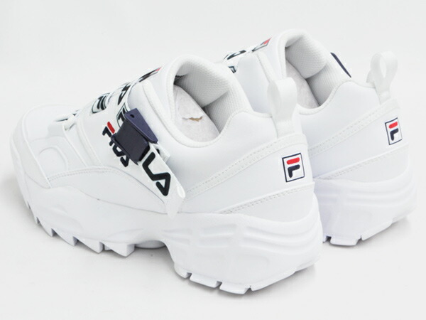 fila fast charge trainer with logo straps in white