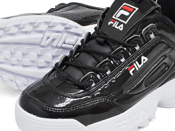 fila disruptor enamel black