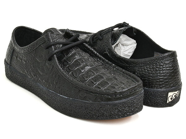 Last Resort AB VM006 MOC LEATHER 【ラストリゾート エービー 006 モック レザー】 【スケート シューズ スニーカー スケシュー ワラビー ブラック クロコ】 BLACK CROC / BLACK