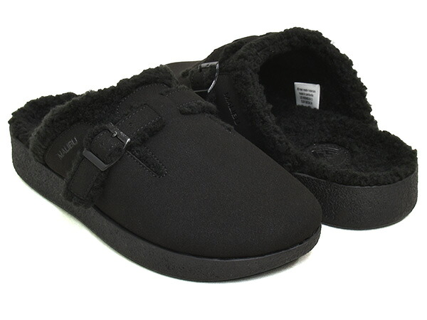 MALIBU SANDALS FLORES MULE 【マリブ サンダルズ フローリーズ ミュール】 【サンダル クロッグ シェルパ ボア カリフォルニア】 BLACK / BLACK 10,780円