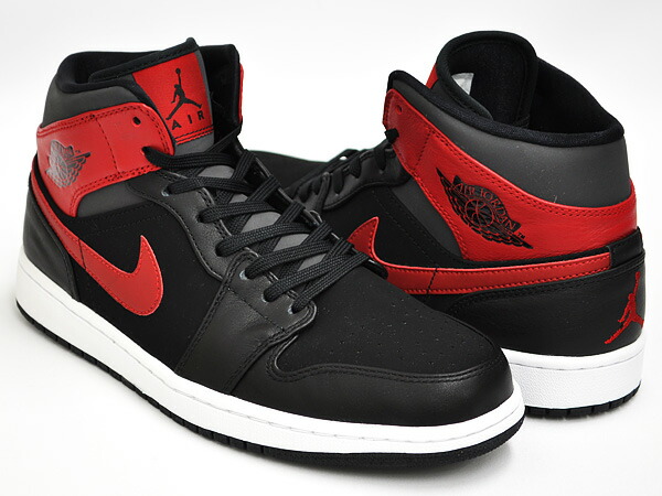 jordan ones black and red