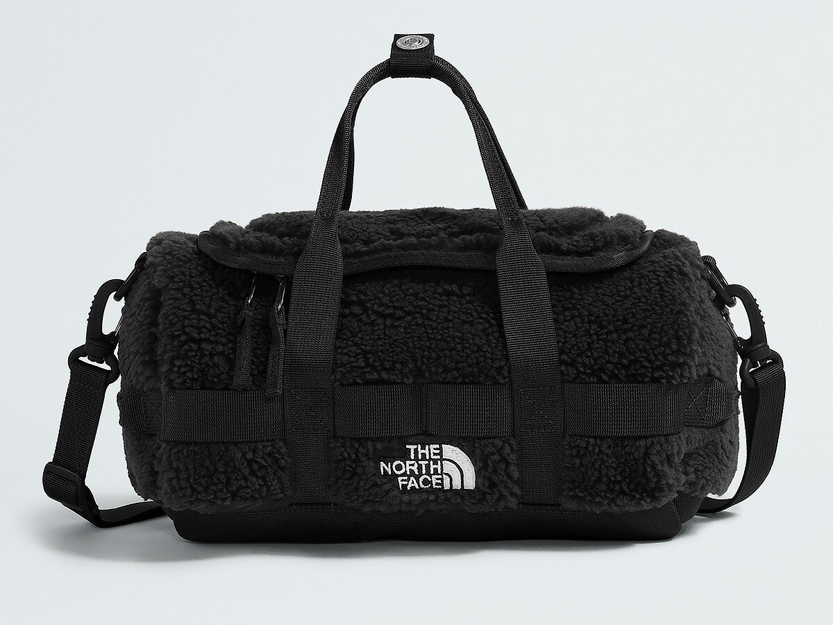 THE NORTH FACE BASE CAMP HIGH-PILE MINI BAG 【ザ・ノース・フェイス ベース キャンプ ハイパイル ミニ バッグ】 【ダッフル ボストン ショルダー 鞄 ボア モコモコ】 【ノースフェイス ユニセックス GLOBAL 海外規格】 TNF BLACK / TNF WHITE