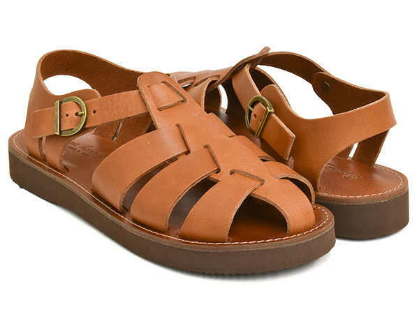 Organic handloom GURKHA 【オーガニックハンドルーム グルカ】 【サンダル ストラップ 日本製 MADE IN JAPAN】 BROWN