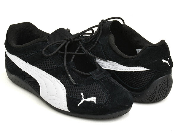 PUMA SPEEDCAT GO WNS 【プーマ スピードキャット ゴー ウィメンズ】 【レーシング ドライビング シューズ ロープロファイル フラット レースコア バレエコア レディース ブラック】 PUMA BLACK - PUMA WHITE