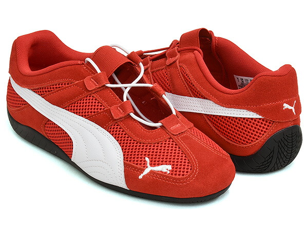 PUMA SPEEDCAT GO WNS 【プーマ スピードキャット ゴー ウィメンズ】 【レーシング ドライビング シューズ ロープロファイル フラット レースコア バレエコア レディース レッド】 FOR ALL TIME RED - PUMA WHITE