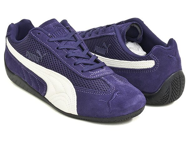 【現価格での販売は7/26 23:59まで】PUMA SPEEDCAT MESH【プーマ スピードキャット メッシュ】【レーシング ドライビング シューズ ロープロファイル レースコア メンズ ウィメンズ レディース プラム ネイビー パープル】DEEP PLUM - PUMA BLACK|GETTRY