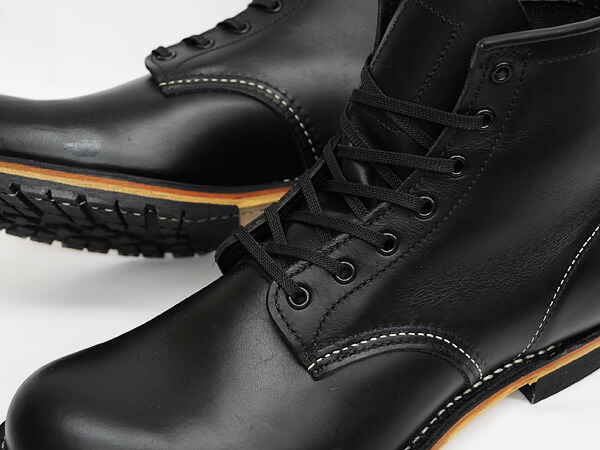 red wing round toe black