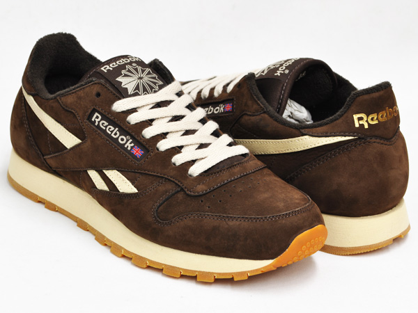 reebok brown leather shoes