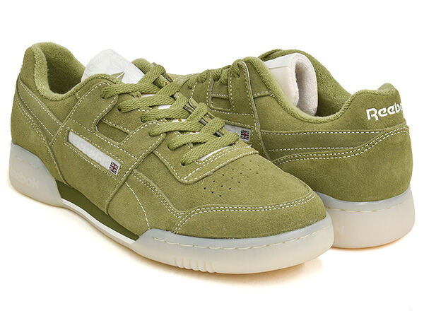 Reebok WORKOUT PLUS【リーボック ワークアウト プラス】【カジュアル フィットネス シューズ スニーカー グリーン】GREEN / CHALK / BEIGE|GETTRY
