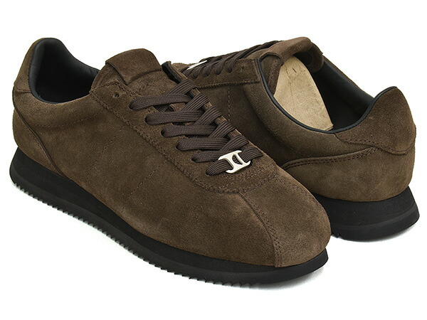 Tomo & Co RAJA JOG TRAINER【トモ アンド シーオー ラジャ ジョグ トレーナー】【クーティープロダクションズ COOTIE PRODUCTIONS】【トモタカ オノザキ TOMOTAKA ONOZAKI】BROWN SUEDE｜ＧＥＴＴＲＹ