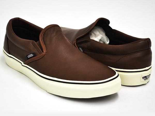 vans classic slip on brown