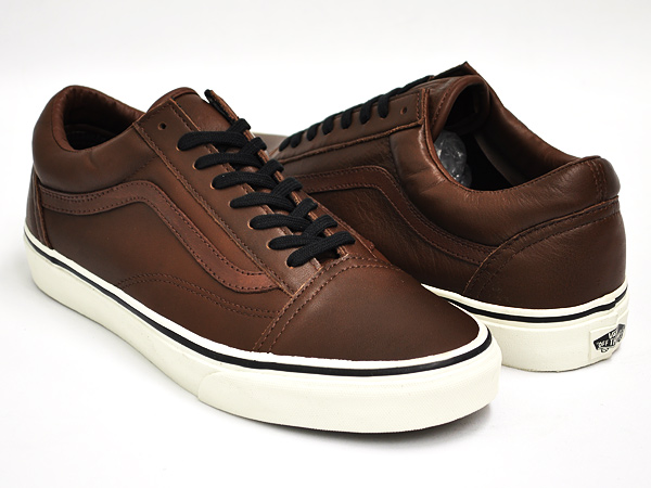 vans brown leather shoes