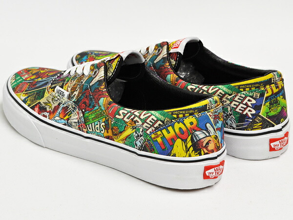 vans marvel black and white